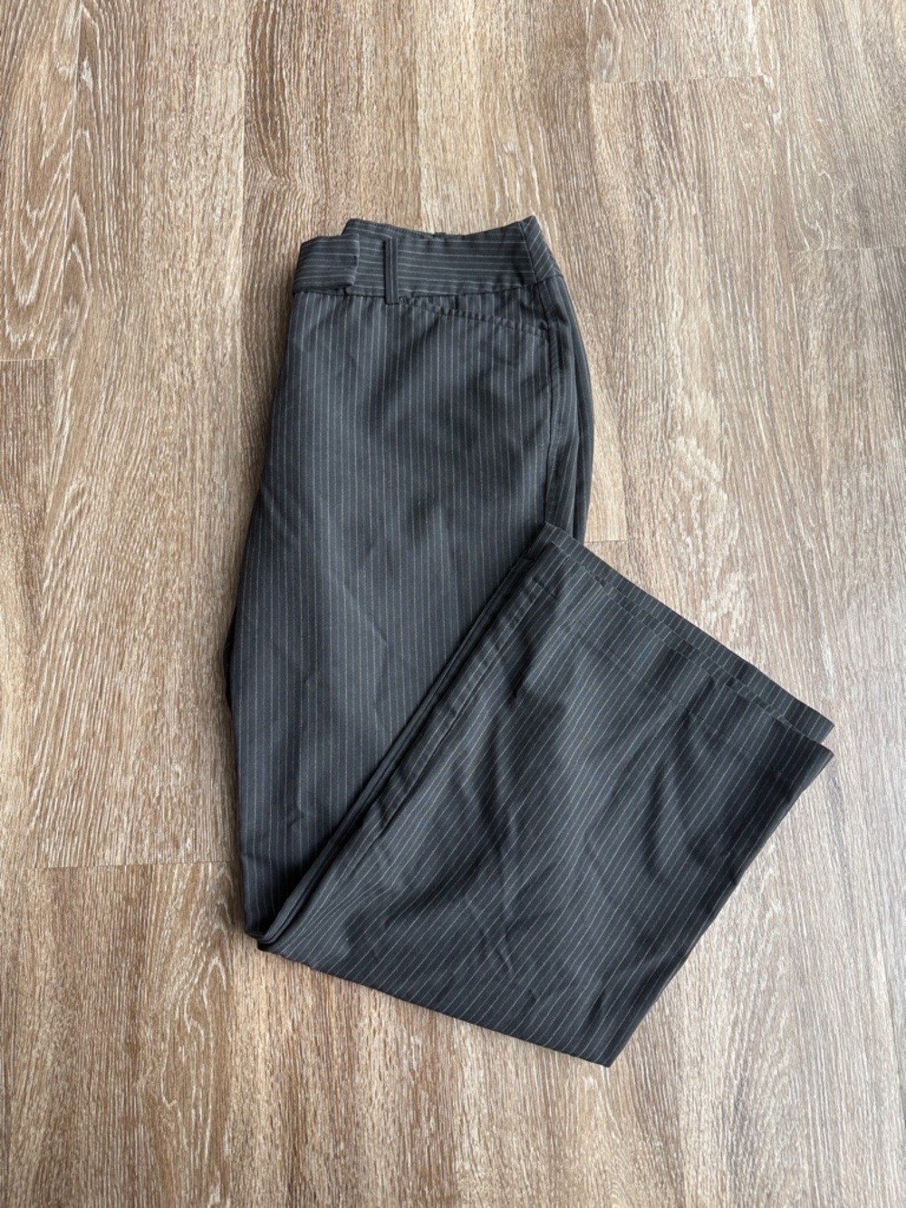 George Black Pinstripe Dress Pants
